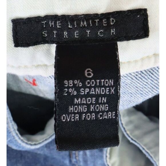 The Limited Capri Jeans Cuffed Womens Size 6 Blue Faded Stretch Denim Low Rise‎ - Picture 6 of 6